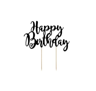 Tårtdekoration 'Happy Birthday' 22,5cm