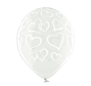 Latexset 'Hearts clear' (6 st)