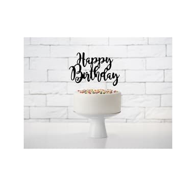 Tårtdekoration 'Happy Birthday' 22,5cm