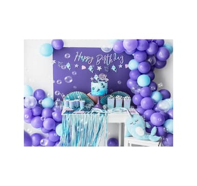 Banner Grattis på födelsedagen iriserande 16,5*62cm