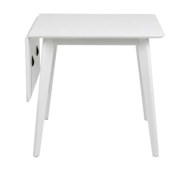 Matbord ROXBY, 80/120x80xH76cm, vitt