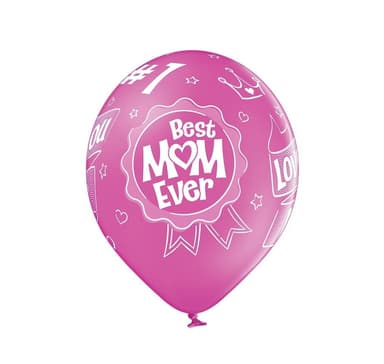 Latexset 'Bästa mamma någonsin' (6 st)