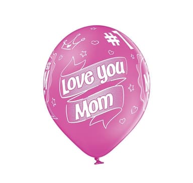 Latexset 'Bästa mamma någonsin' (6 st)