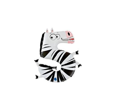 Nummer '5' Zebra