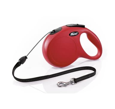 Walking koppel New Classic sladd 8m M röd, Flexi