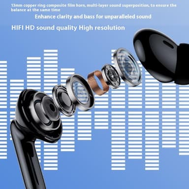 LENOVO Erazer XT88Pro In-Ear Wireless Earbuds Bluetooth hörlurar - Svart