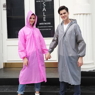 Regnponcho med huva Rosa M