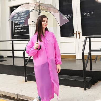 Regnponcho med huva Rosa M