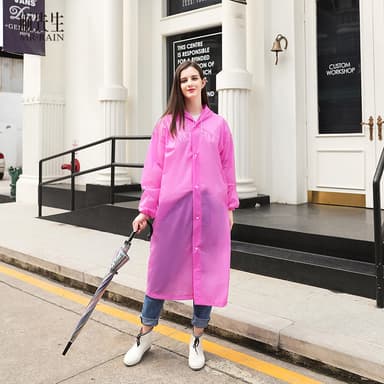 Regnponcho med huva Rosa M