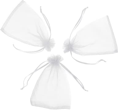Organzapåsar 7x9 cm 50-pack Vit