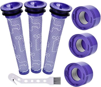 För- och efterfilter till Dyson V6/V7/V8/DC58/DC59/DC61/DC62