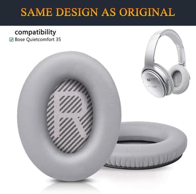 Öronkuddar för Bose QC35 I/II, QC25, QC15, QC 2 AE 2, AE 2i, AE 2w, So