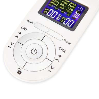 TENS EMS Massageapparat muskelstimulator för smärtlindring 12 lägen 20