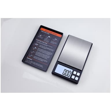Digitalvåg, juvelerarvåg, precisionsvåg, guldvåg 500g/0,1g Svart