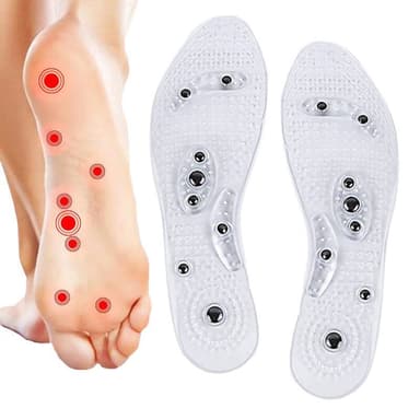Akupressur Magnetisk Massage Innersulor 1 Par Transparent 27 cm