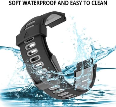 Garmin Forerunner 220/230/235/620/630/735XT armband silikon Svart