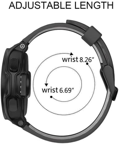Garmin Forerunner 220/230/235/620/630/735XT armband silikon Svart