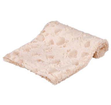 Hundtäcke Mysig, strukturerad mjuk plysch, 70 × 50 cm, beige