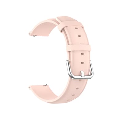 Klockarmband äkta läder Rosa 20 mm