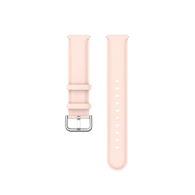 Klockarmband äkta läder Rosa 20 mm