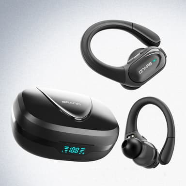 Trådlösa hörlurar Bluetooth 5.1 svart