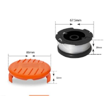 Trimmerspolar Black & Decker GL4525, GL5028, GLC1423L, GLC1825L grästr
