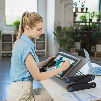 Smart justerbart laptopbord 17 tum Svart