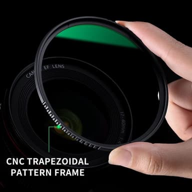 UV-filter för kamera / Linsskydd Transparent+svart 62 mm