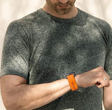 Garmin armband 26 mm Fenix 6X/5X Plus/3HR/Descent MK1 silikon Orange