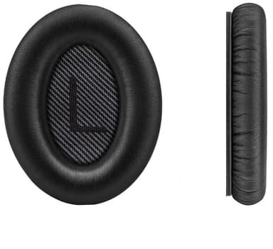 Högkvalitativa öronkuddar till Bose QC 35/25/15 hörlurar 1 par Svart