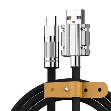 USB-C laddkabel 120W snabbladdning 1 m Gul