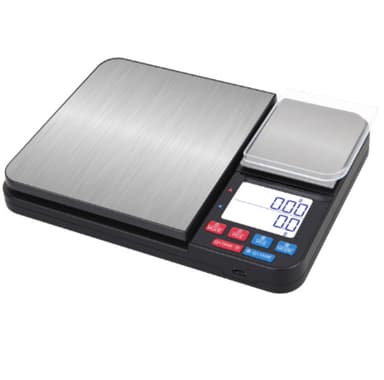 Digital köksvåg med dubbla vägplattor 10 kg/1g och 500g/0.01g