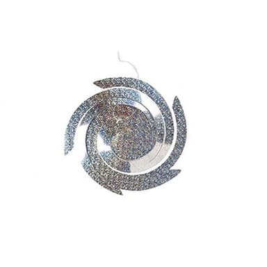 Reflekterande fågelskrämma spiralformad Silver