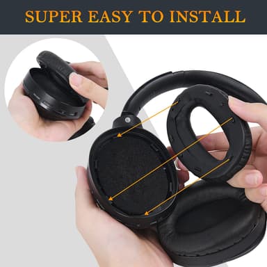 Öronkuddar för Sony MDR-1000X WH-1000XM2 1 par Svart