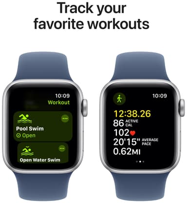 Apple Watch SE 2nd Gen 40mm LTE (Silver Alu/Denim sportband M/L)