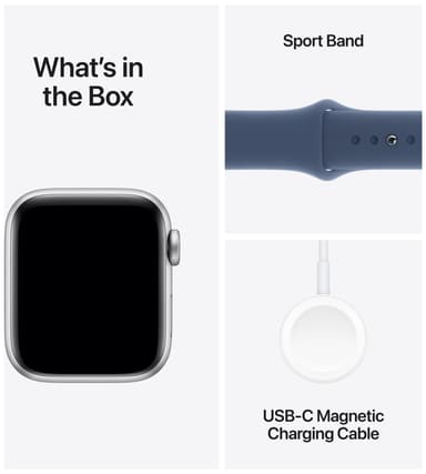Apple Watch SE 2nd Gen 40mm LTE (Silver Alu/Denim sportband M/L)