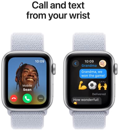 Apple Watch SE 2nd Gen 44mm LTE (Silver Alu/Blue Cloud sportloop)