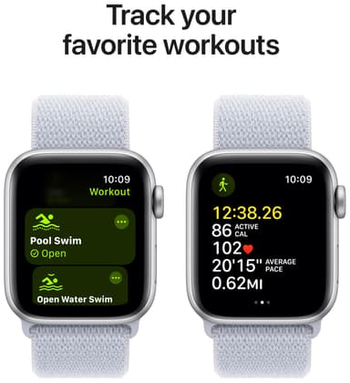 Apple Watch SE 2nd Gen 44mm LTE (Silver Alu/Blue Cloud sportloop)