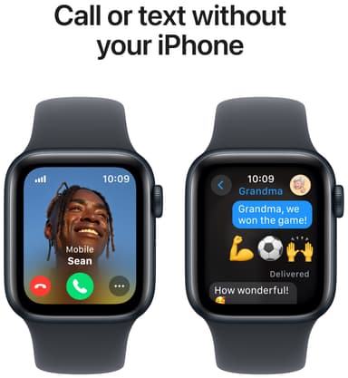 Apple Watch SE 2nd Gen 44mm GPS (Midnight Alu/Midnight sportband S/M)