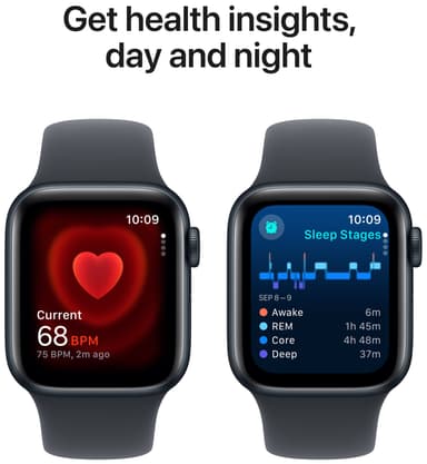 Apple Watch SE 2nd Gen 44mm GPS (Midnight Alu/Midnight sportband S/M)