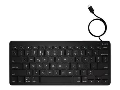 ZAGG  Full-size (100%), USB-C, Svart