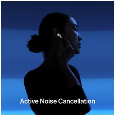 Apple AirPods 4 med aktiv brusreducering (2024) med trådlöst laddningsetui (USB-C)