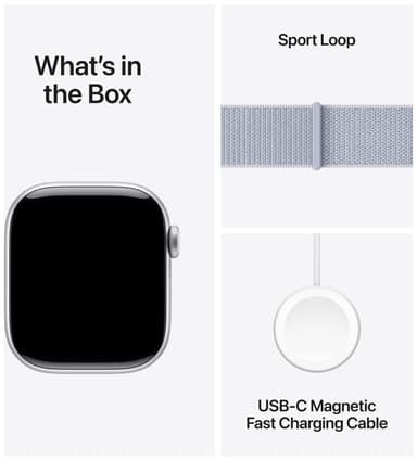 Apple Watch S10 42mm GPS+Cel (Silver Alu/Plum Sport Loop)