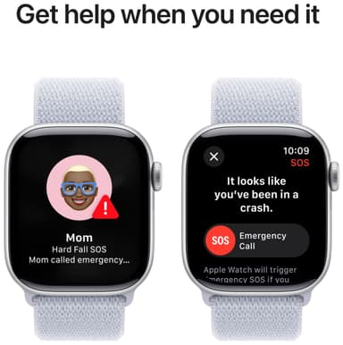 Apple Watch S10 42mm GPS (Silver Alu/Blue Cloud Sport Loop)