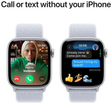 Apple Watch S10 42mm GPS (Silver Alu/Blue Cloud Sport Loop)