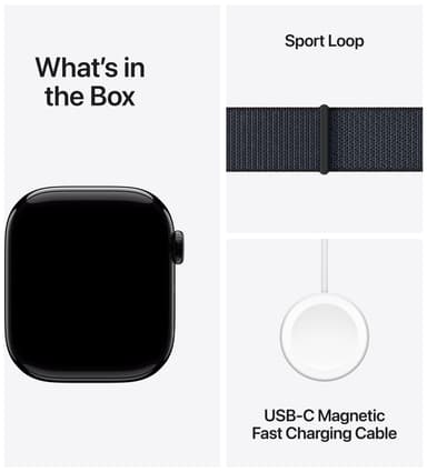 Apple Watch S10 46mm GPS (Jet Black Alu/Ink Sport Loop)