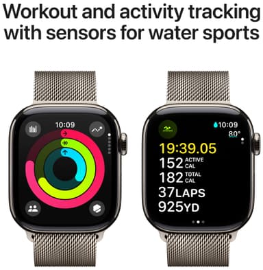 Apple Watch S10 42mm GPS+Cel (Natural Titanium/Natural Milanese Loop)