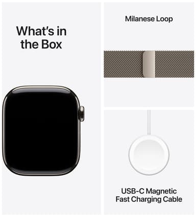 Apple Watch S10 42mm GPS+Cel (Natural Titanium/Natural Milanese Loop)