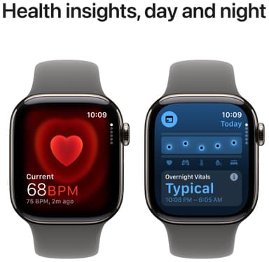 Apple Watch S10 46mm GPS+Cel (Natural Titanium/Stone Grey Sport Band) M/L