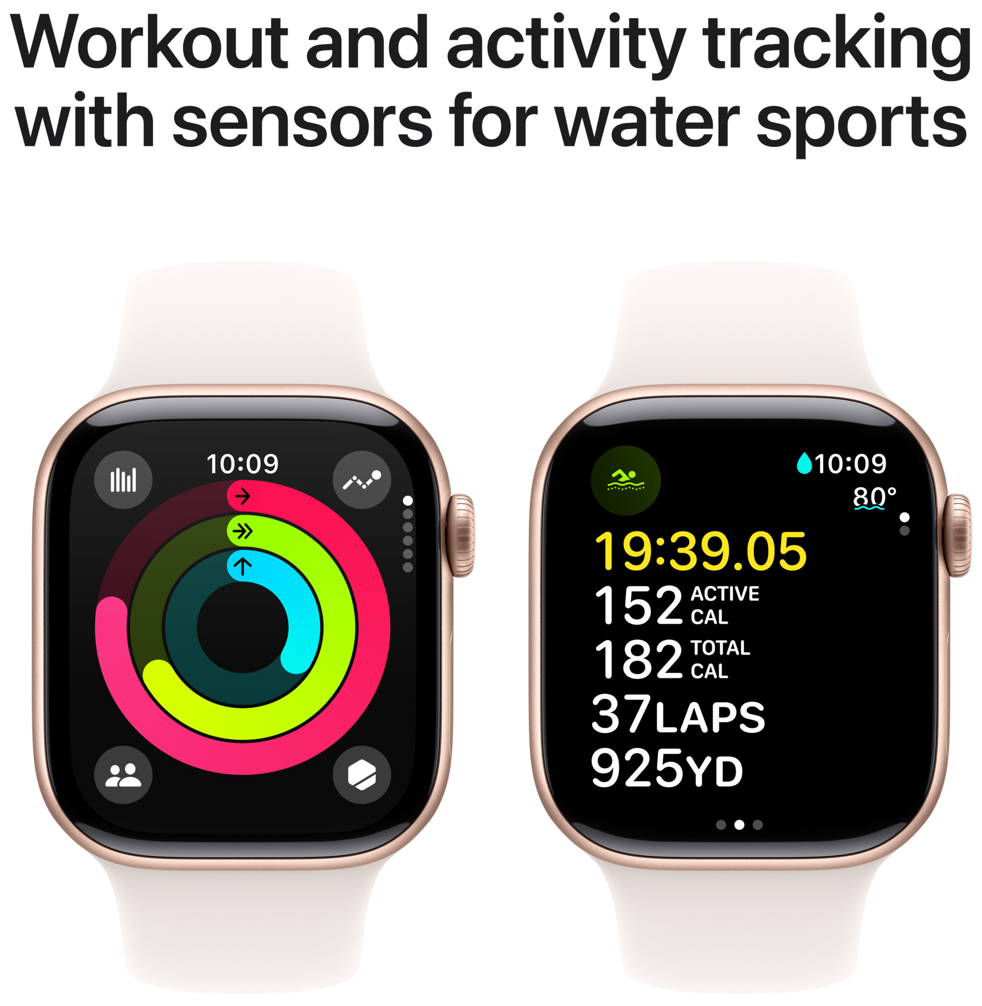 Apple Watch S10 42mm GPS (Rose Gold Alu/Light Blush Sport Band) S/M